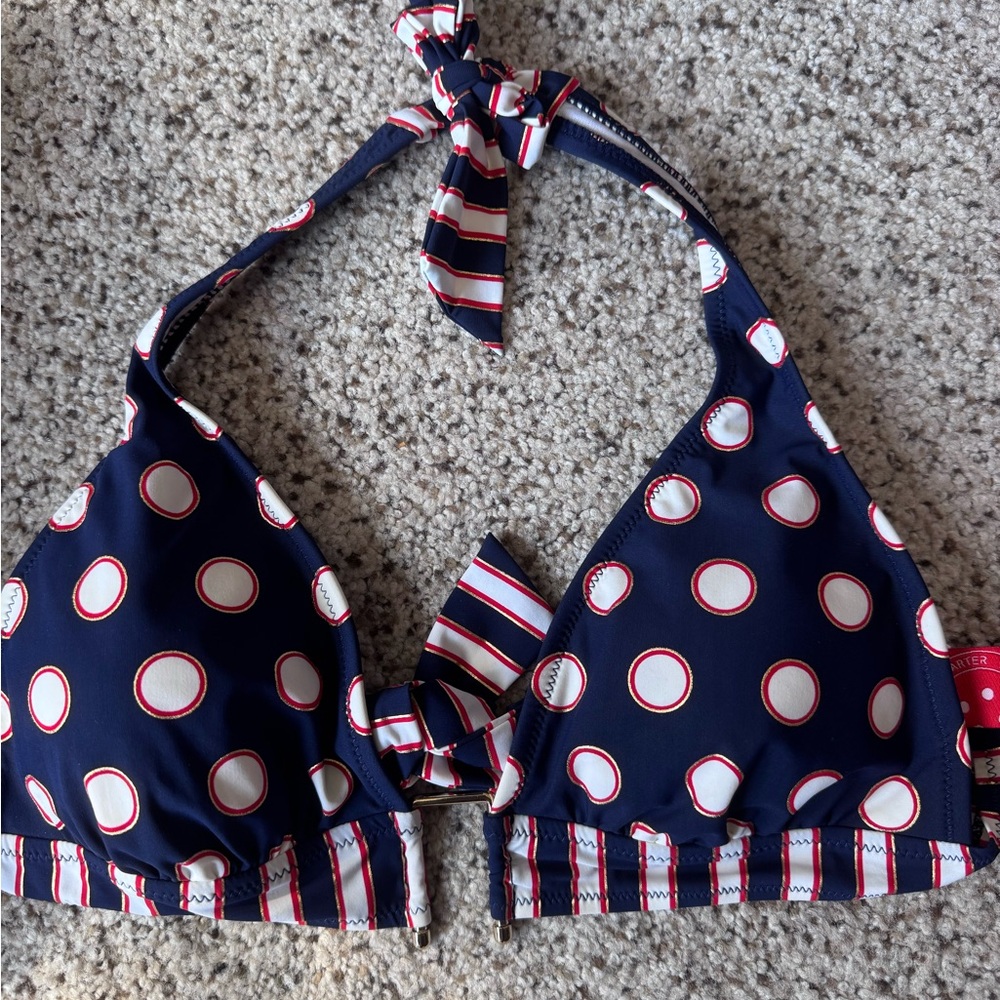 Red Carter Red Triangle‎ Bikini Top NWOT Size Small